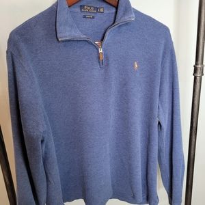 Blue 1/4 zip sweater Polo by Ralph Lauren